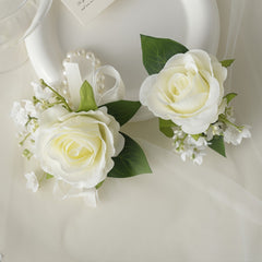 Classic Rose Corsage for Groom, Weddings, Formal Events