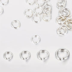30pcs 925 Sterling Silver Open Jump Rings 3 6mm Split Ring Connectors