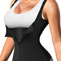 Women's Waist Trainer Corset Body Shaper w/ Adjustable Straps Tank Top