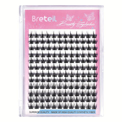 Little Devil Style Cluster Lashes Synthetic Fiber 12 Rows for Fuller Lashes