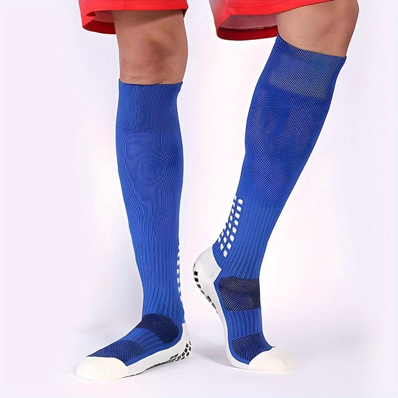 Anti Slip Football Socks for Men & Women - Thick Padded Sweat Absorption