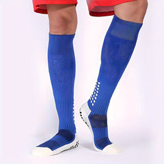 Anti Slip Football Socks for Men & Women - Thick Padded Sweat Absorption