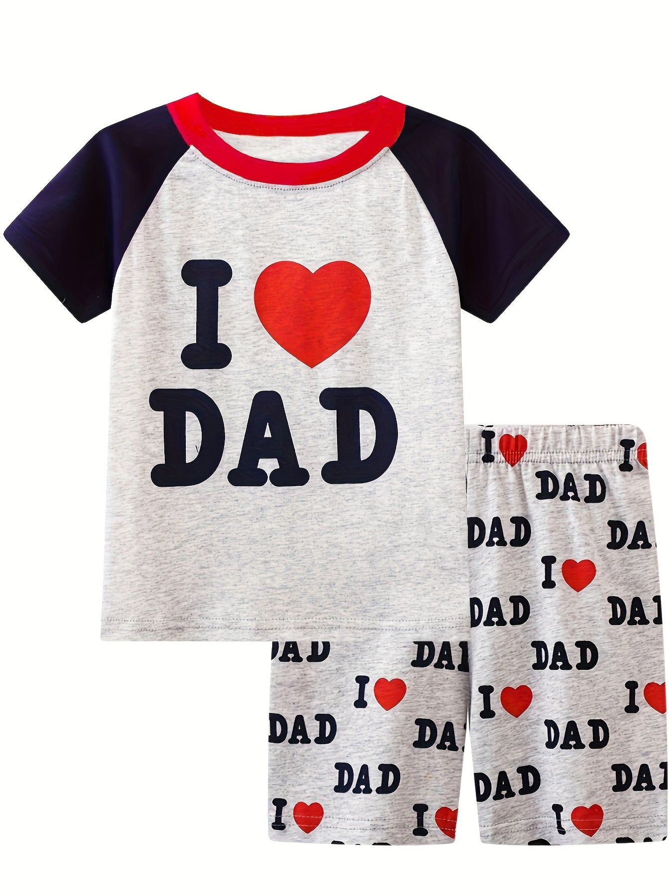 Boys Mom Pajamas Set Short Sleeves Cozy Casual Kids Clothes