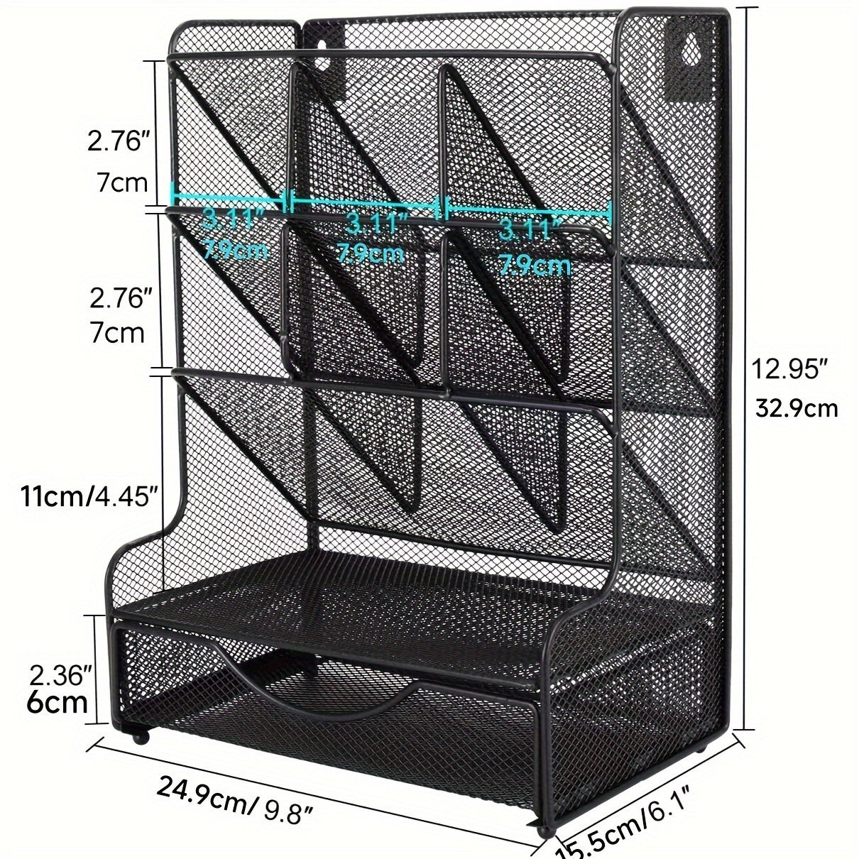 Office Pen Storage Rack Desk Pen Box Office Stationery Sorting Box