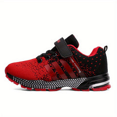 Kids Striped Breathable Mesh Walking Shoes for Spring & Summer