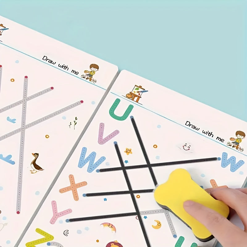 Interactive Educational Maze Game Activity Book with Watercolor Paper