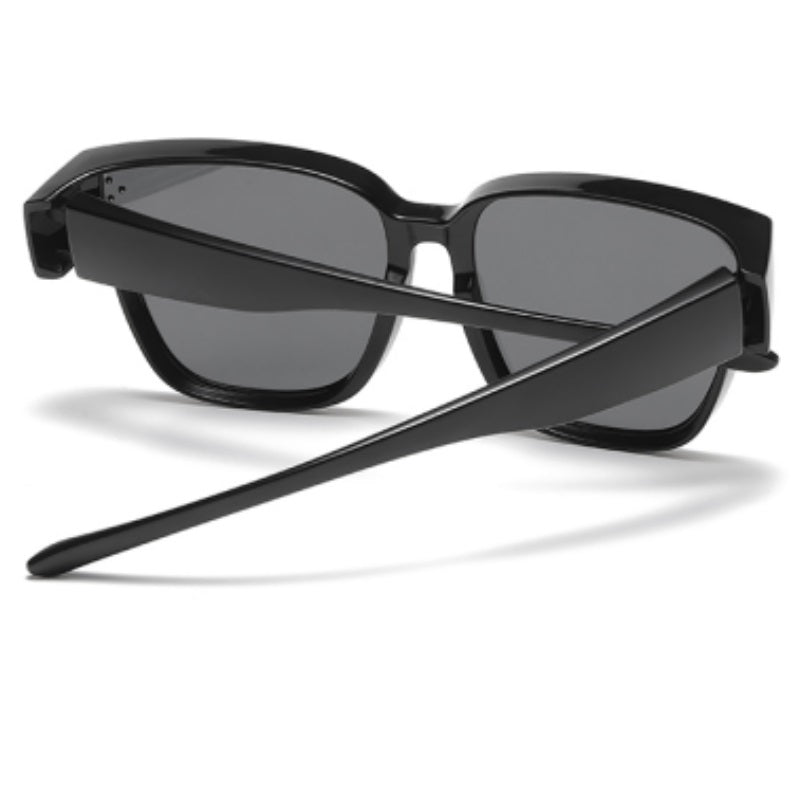 LJGOOD HD Polarized Sunglasses Casual Driving Cover Mirror