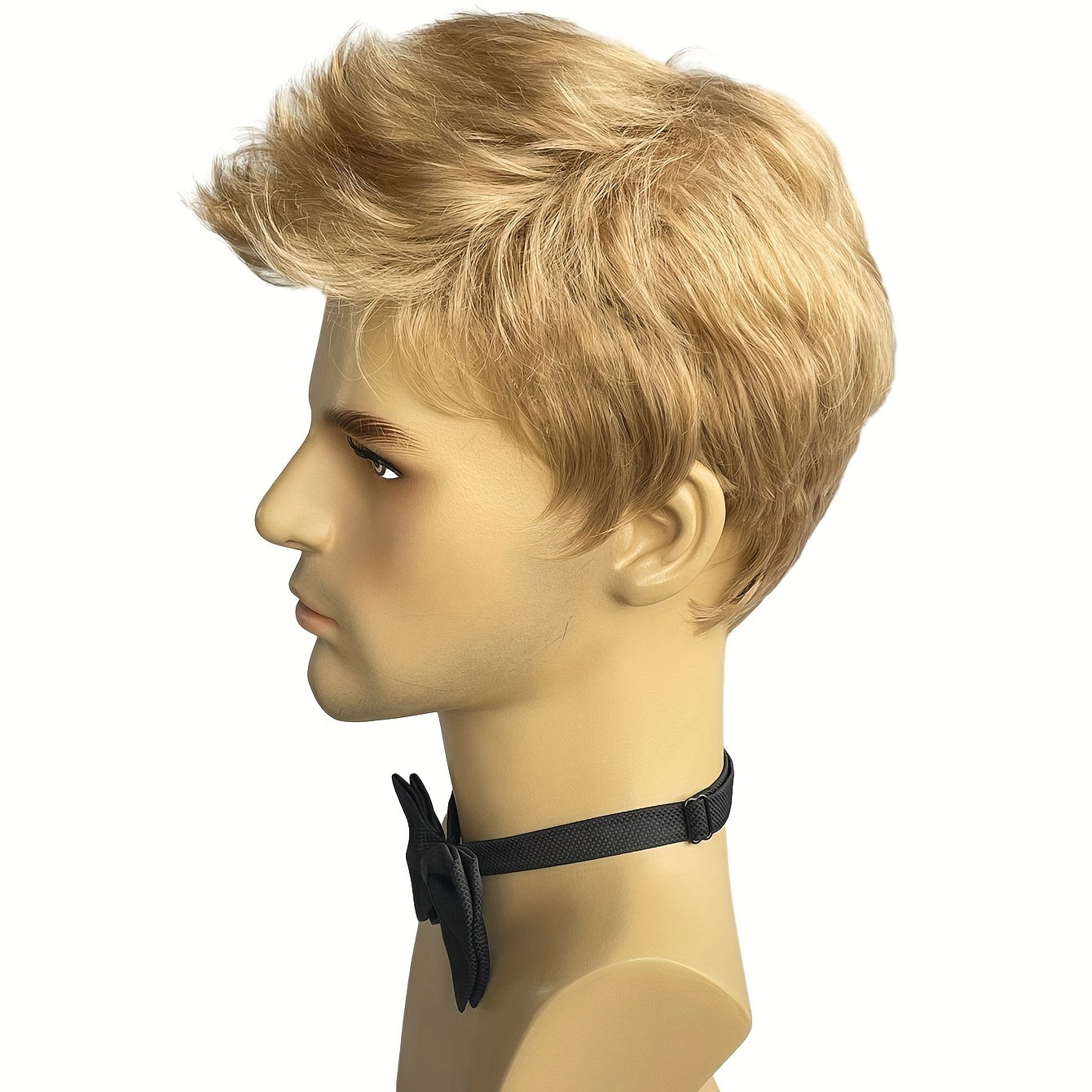 Men's Golden Dress Up Short Wig for Parties