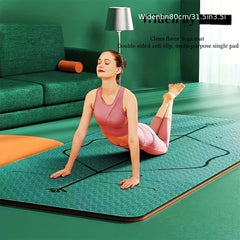 Thick Non Slip TPE Yoga Mat For Comfortable Workouts