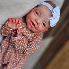 20 Inches Reborn Doll Soft Cloth Body Hand painted Hair Capillaries Visible