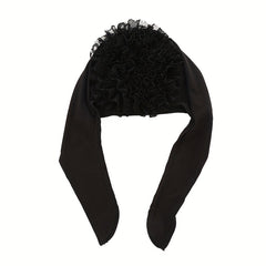 Lace Flower Turban Cap Lace Up Head Wrap Hijab Bonnet Chemo Hats