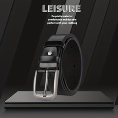 Men's PU Leather Business Belt for Dress Pants