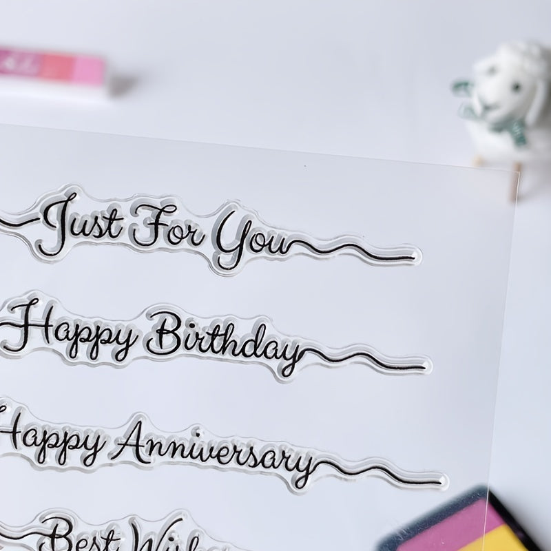 Birthday Seal Stamp DIY Silicone Transparent Seal
