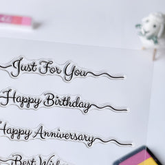 Birthday Seal Stamp DIY Silicone Transparent Seal