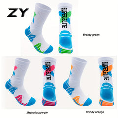 1pair Basketball Socks Thickened Breathable Long Sports Socks