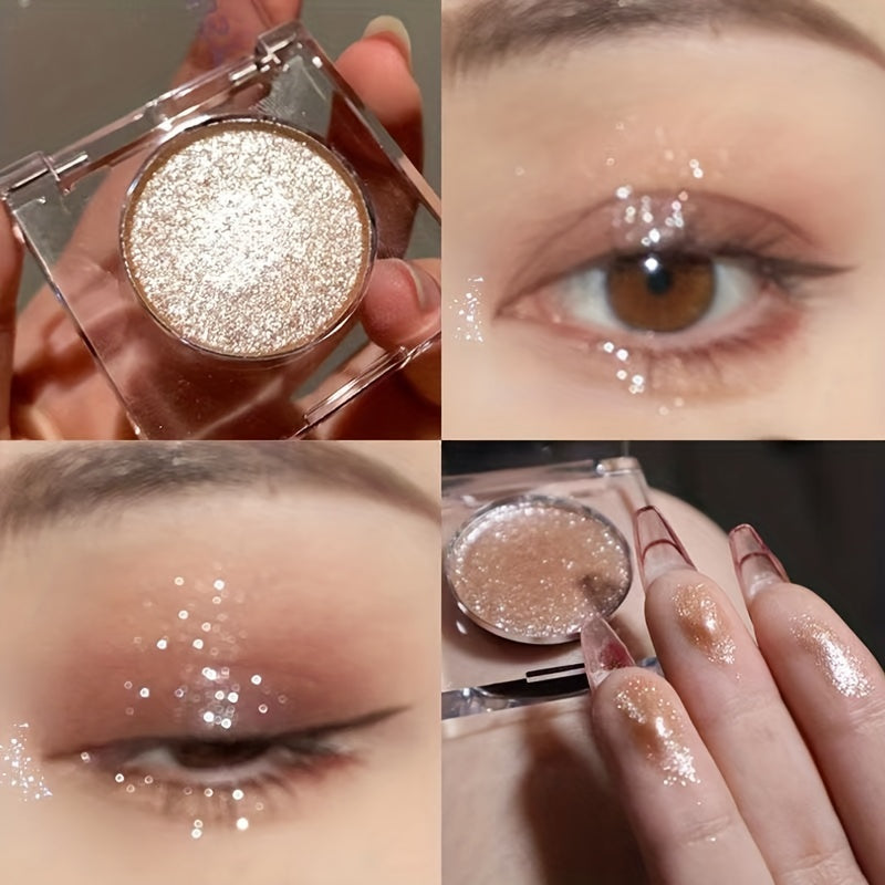 High Gloss Eyeshadow Powder Bright Pearly Shimmer Finish