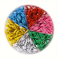 300pcs Colorful Paper Clips Metal Pins Classified Paper Clips