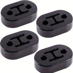 4pcs Universal Rubber Exhaust Hanger Muffler 2 Hole 0.47in Insulator Support
