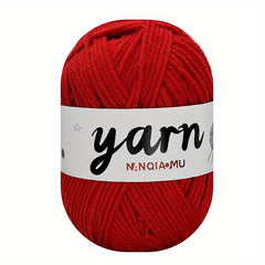 Soft 4-strand 50g Yarn for Crochet & Knitting Projects - Primary Colors