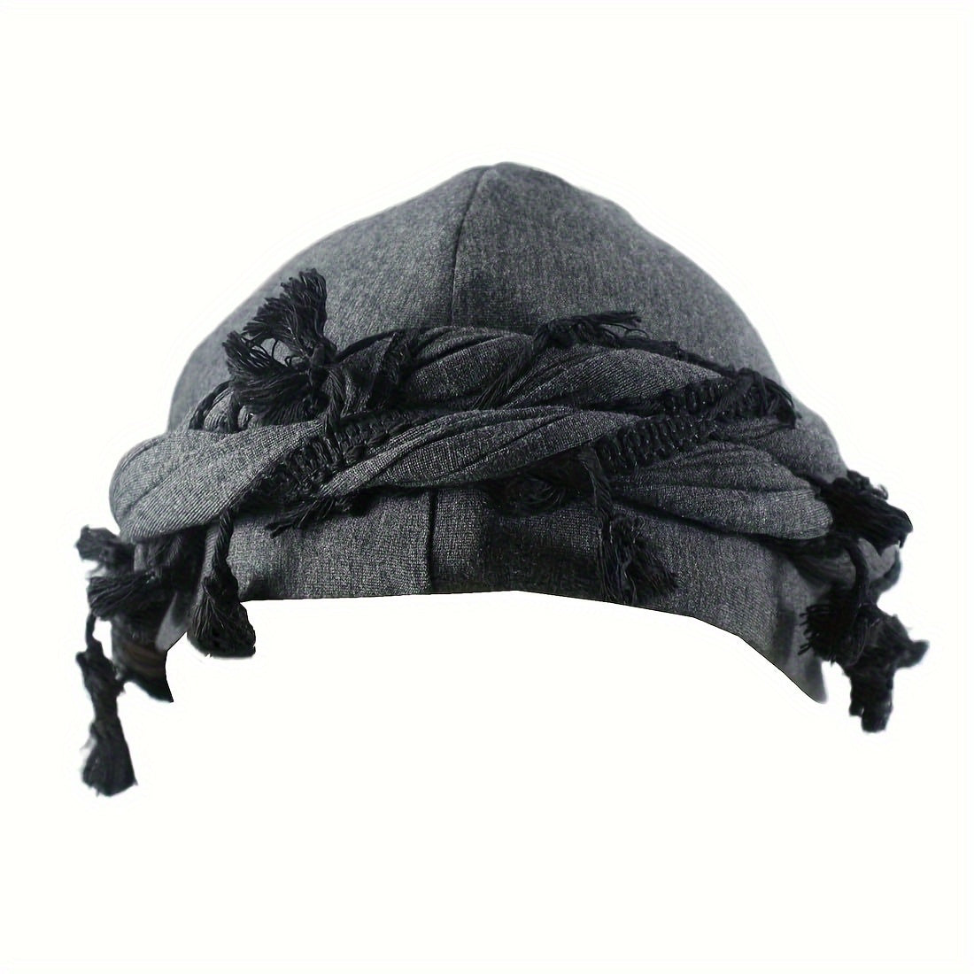 Vintage Twist Head Wraps Turban With Tassel for Men