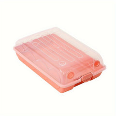 1pc Stackable Shoe Box With Lid Plastic Container Storage Organizer
