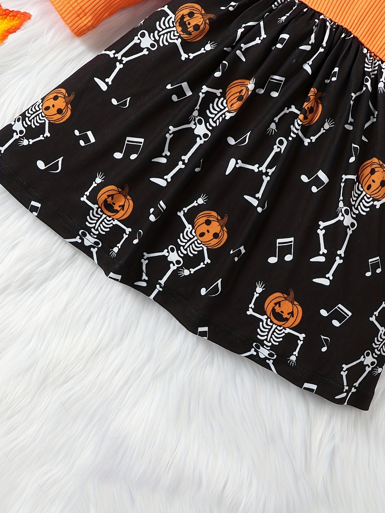 Baby Girls Halloween Dress Cartoon Stitching Dress