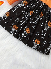 Baby Girls Halloween Dress Cartoon Stitching Dress
