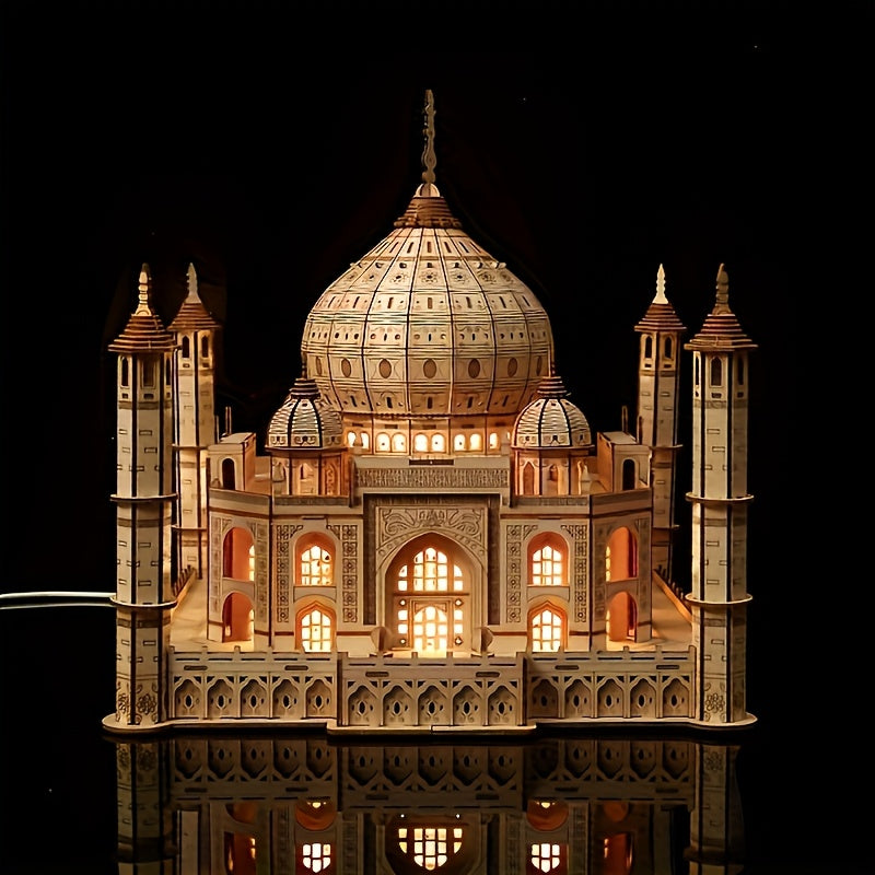 Islamic Architecture Wood Puzzle Kit DIY Craft Hobbyists