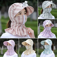 Summer Sun Hat Fan Visor Hat Outdoor Riding Cycling Windproof Sun Hat