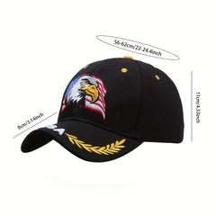 Eagle Embroidery Baseball Cap Sun Protection Sports Cap