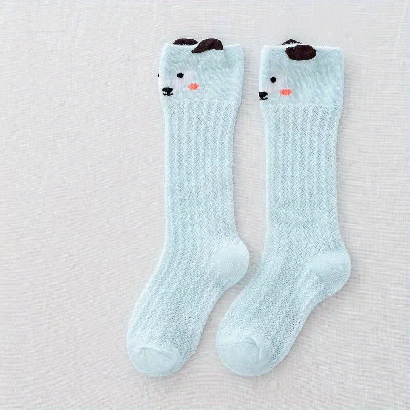 Baby Girls Cotton Mesh Animal Over Knee Socks
