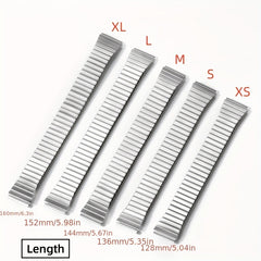 18mm Metal Elastic Strap Watch Band Stainless Steel Expansion Bracelet