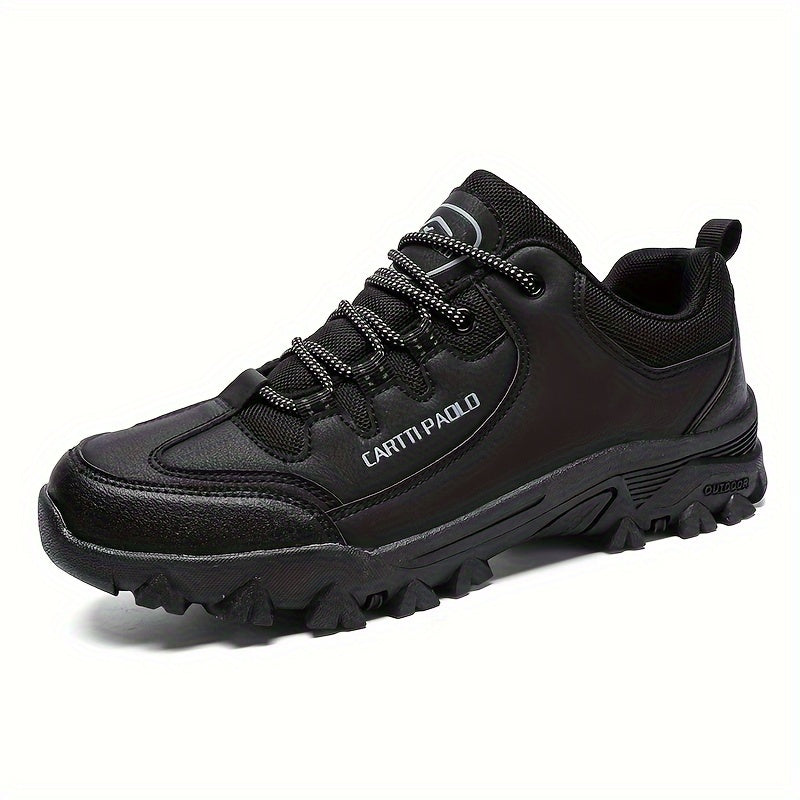 Men's Low Top Hiking Boots Comfy Non Slip Lace Up Shoes For Outdoor