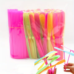 20 Pcs Plastic Bamboo Dragonfly Hand-cranked Toy