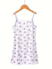 Girl's Cartoon Rabbit Print Nightgown PJ