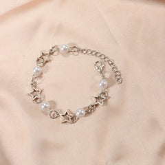 Star & Pearl Beaded Bracelet for Girls