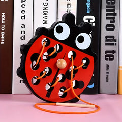 Wooden Animal Lacing Toy Educational Building Blocks