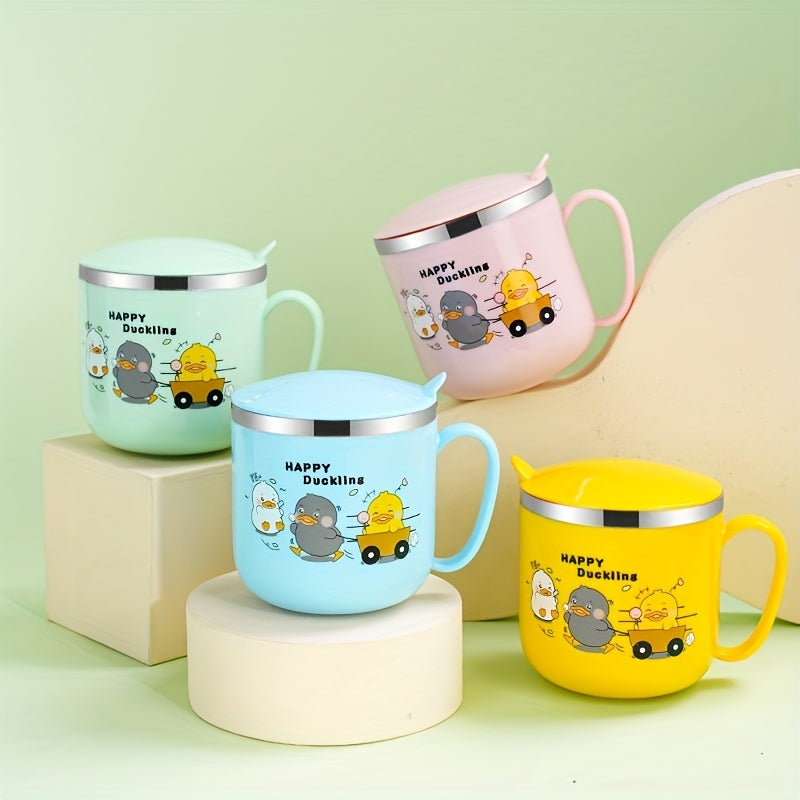 304 Stainless Steel Kids' Drinking Cup with Anti Fall and Measurement Scale