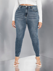 Skinny Jeans High Rise Slim Fit Stretch Denim Pants