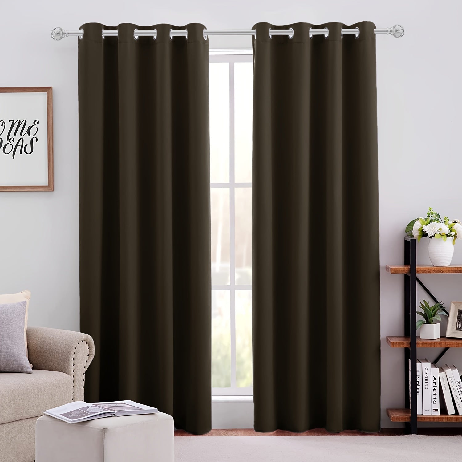 Blackout Curtain Thermal Insulated Room Darkening Study Bedroom