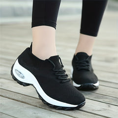 Women's Air Cushion Running Shoes Lace Up Sneakers