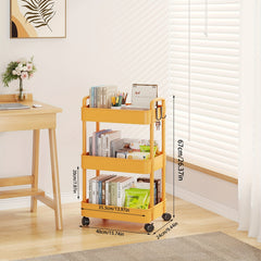 Sofa Storage Rack with Armrests & Wheels