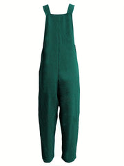 Solid Sleeveless Jumpsuit Casual Overall Jumpsuit