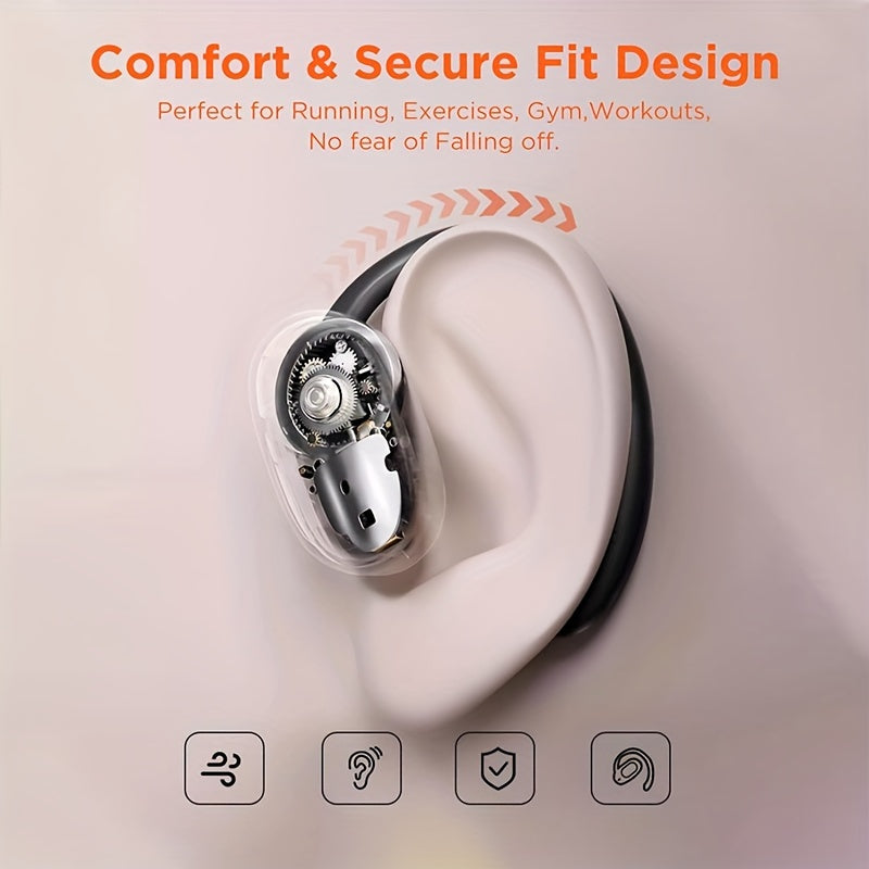 Wireless Sports Earbuds 48H Playback Waterproof Earbuds w/ Mic