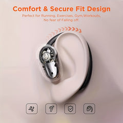 Wireless Sports Earbuds 48H Playback Waterproof Earbuds w/ Mic