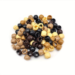 50pcs Mini Hair Claw Clip Plastic Braid Bead Head Ornament for Baby Girls