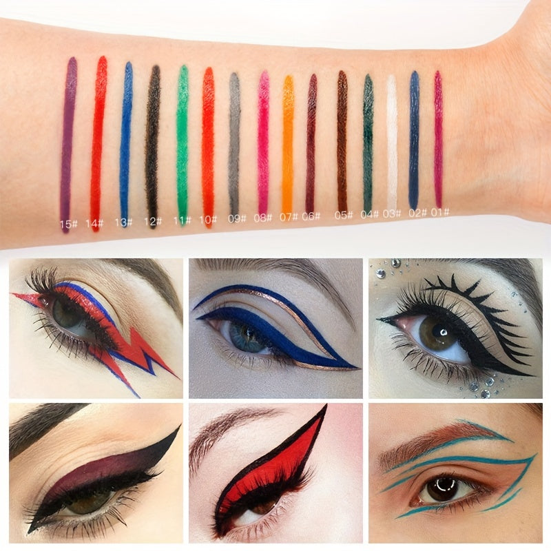Colorful Waterproof Eyeliner Pen for Party Makeup