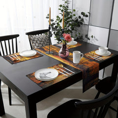 Autumn National Forest Park Table Runner 13x72 Inch
