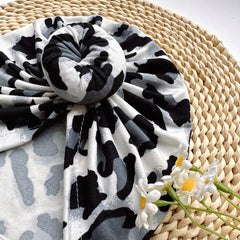 Baby Leopard Print Headband Soft Hat for Newborns