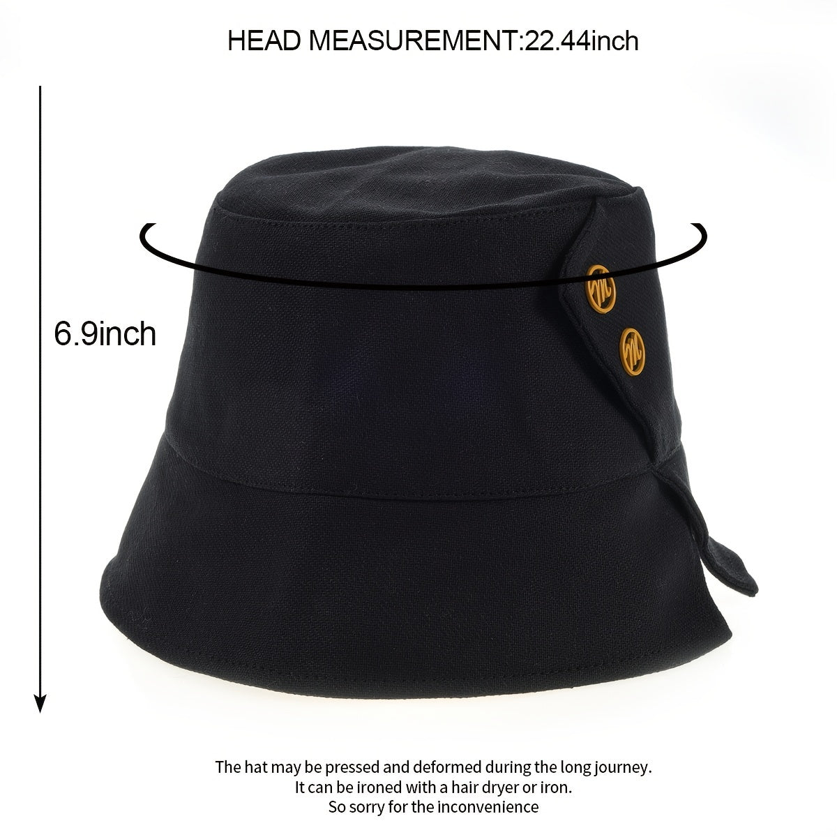 Solid Bucket Hat Unisex Beach Sun Cap Assorted Colors